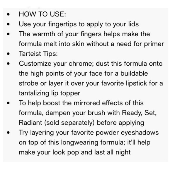 TARTE Chrome For The Holidays Chrome Paint Shadow Quad - Picture 10 of 12